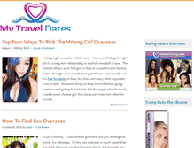 Tablet Screenshot of mytraveldates.com